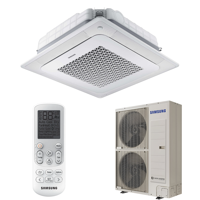 Samsung AC140RN4DKG – Monosplit-Kassettenklimaanlage 4-Wege-WindFree (dreiphasig)