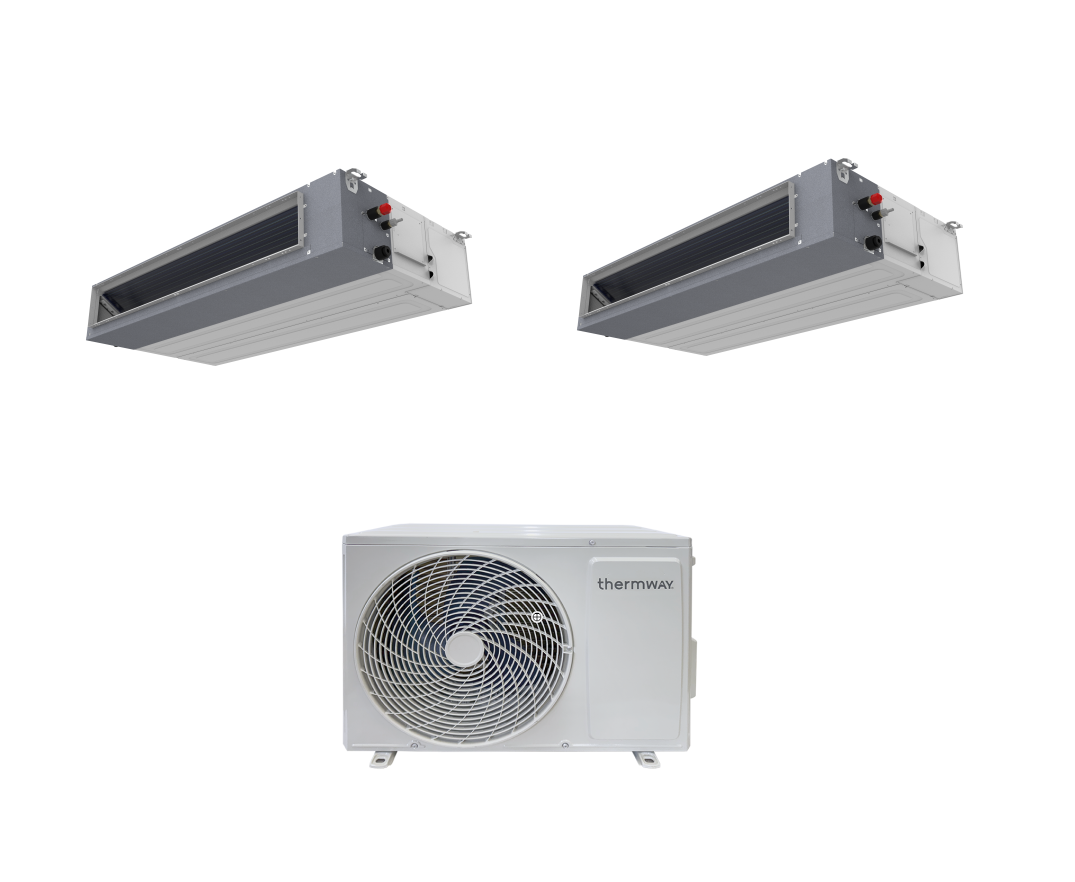 Thermway Klimaanlage Multisplit-Set (2x1) – LC-Kanal – 12000 + 12000 BTU – Ext. BAUMWOLLE18