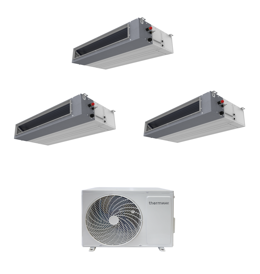 Thermway Klimaanlage Multisplit-Set (3x1) – LC-Kanal – 12000 + 12000 + 12000 BTU – ext. BAUMWOLLE36