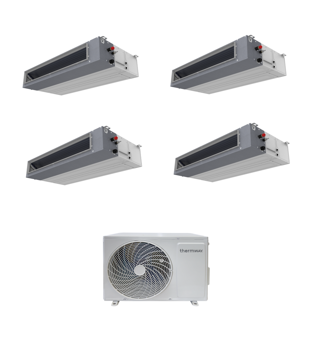 Thermway Klimaanlage Multisplit-Set (4x1) – LC-Kanal – 12000 + 12000 + 12000 + 12000 BTU – Ext. BAUMWOLLE42