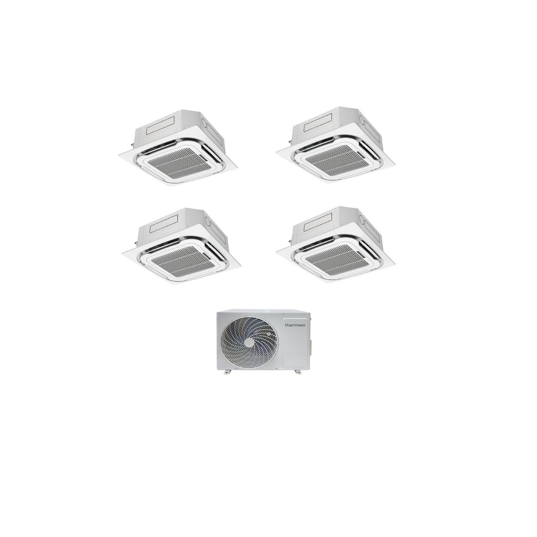 Thermway Klimaanlage Multisplit-Set (4x1) – LC-Kassette – 12000 + 12000 + 12000 + 12000 BTU – ext. BAUMWOLLE42