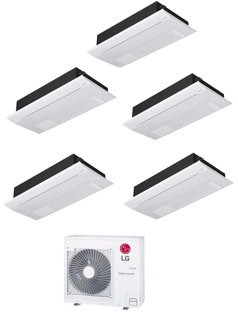LG Klimaanlage Multisplit-Set (5x1) – 1-Wege-Kassette – 9000 + 9000 + 9000 + 12000 + 12000 BTU – ext. MU5R36