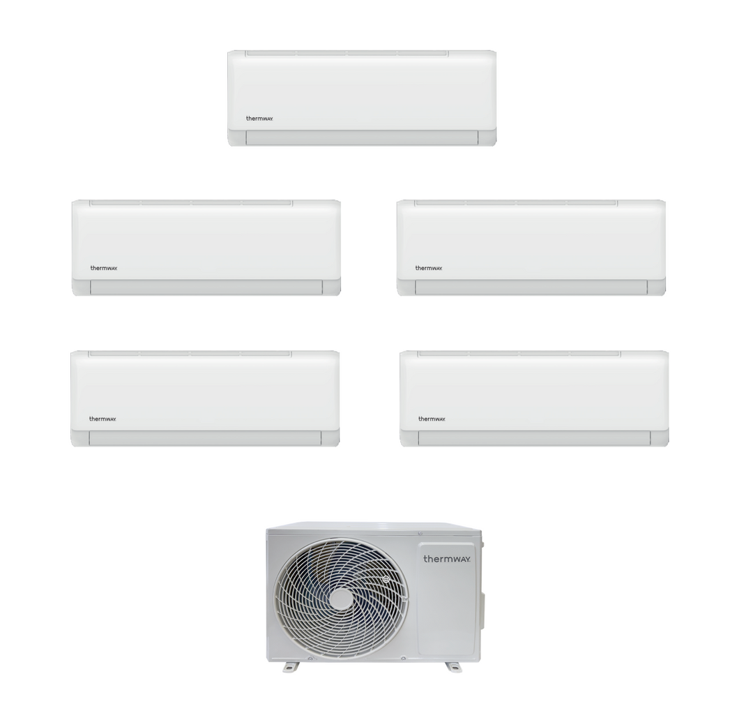 Thermway Klimaanlage Multisplit-Set (5x1) – Baumwolle – 9000 + 9000 + 9000 + 12000 + 12000 BTU – Ext. BAUMWOLLE42