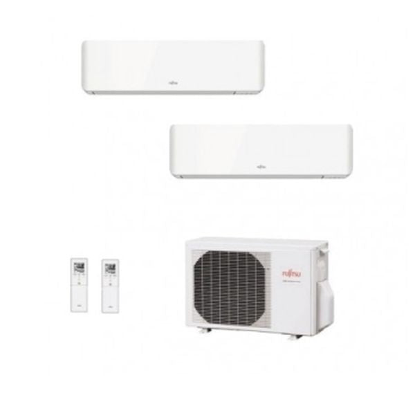 Fujitsu Klimaanlage Dual Split Serie KM 9000+9000+AOEG18KBCA2 R-32 A++ WLAN AOYG18KBTA2
