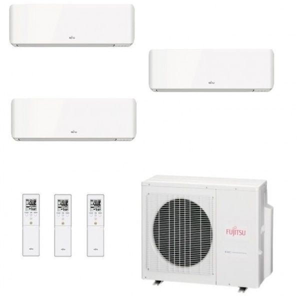 Fujitsu Klimaanlage Trial Split Serie KM 9000+9000+9000 R-32 A++ WLAN AOEG18KBCA3