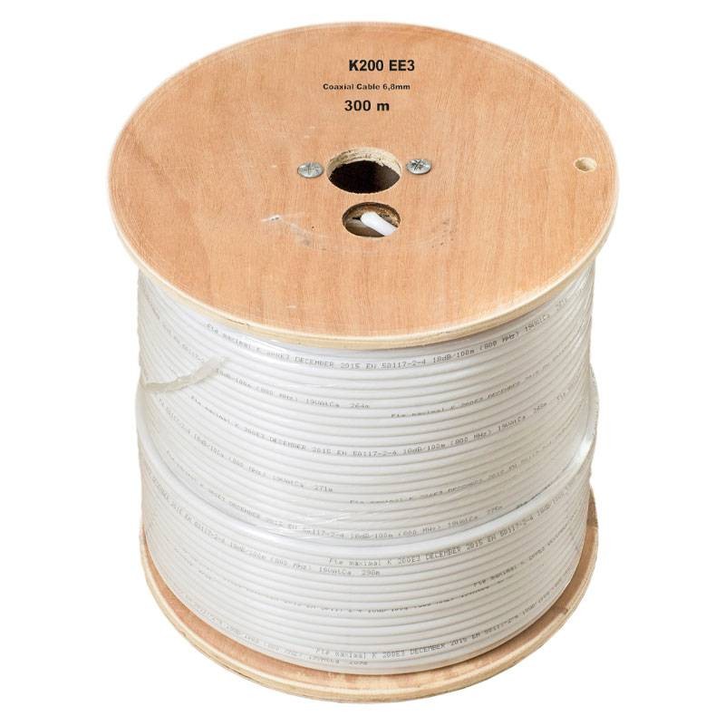 Fte K200EE3 Koaxialkabel 6,8 mm 300 m Wechselrichter-Wechselrichter-Zubehör