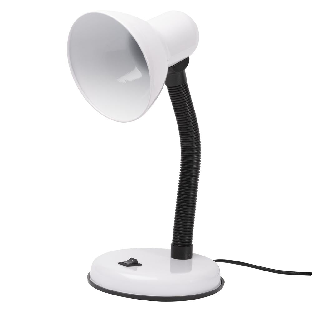 Erste Schreibtischleuchte klassisch, E27, 60 W, weiß