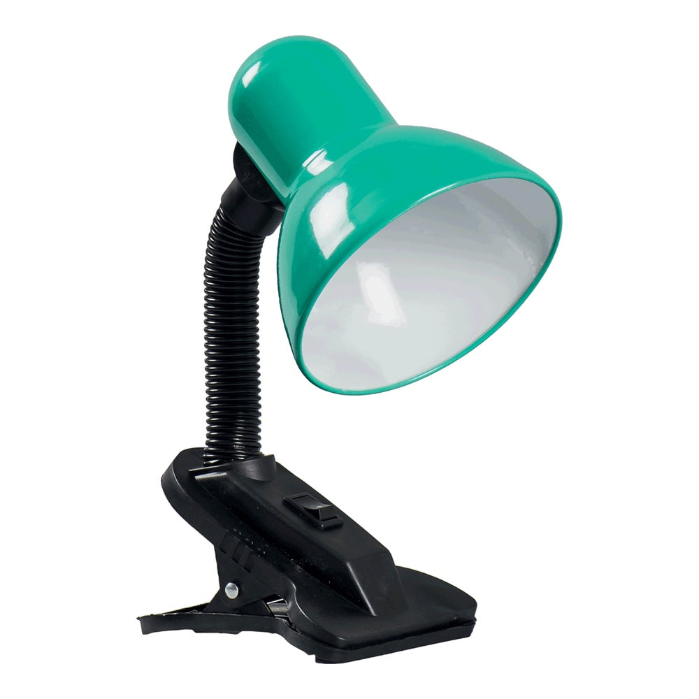 Erste Klemm-Schreibtischleuchte, E27, 60 W, grün