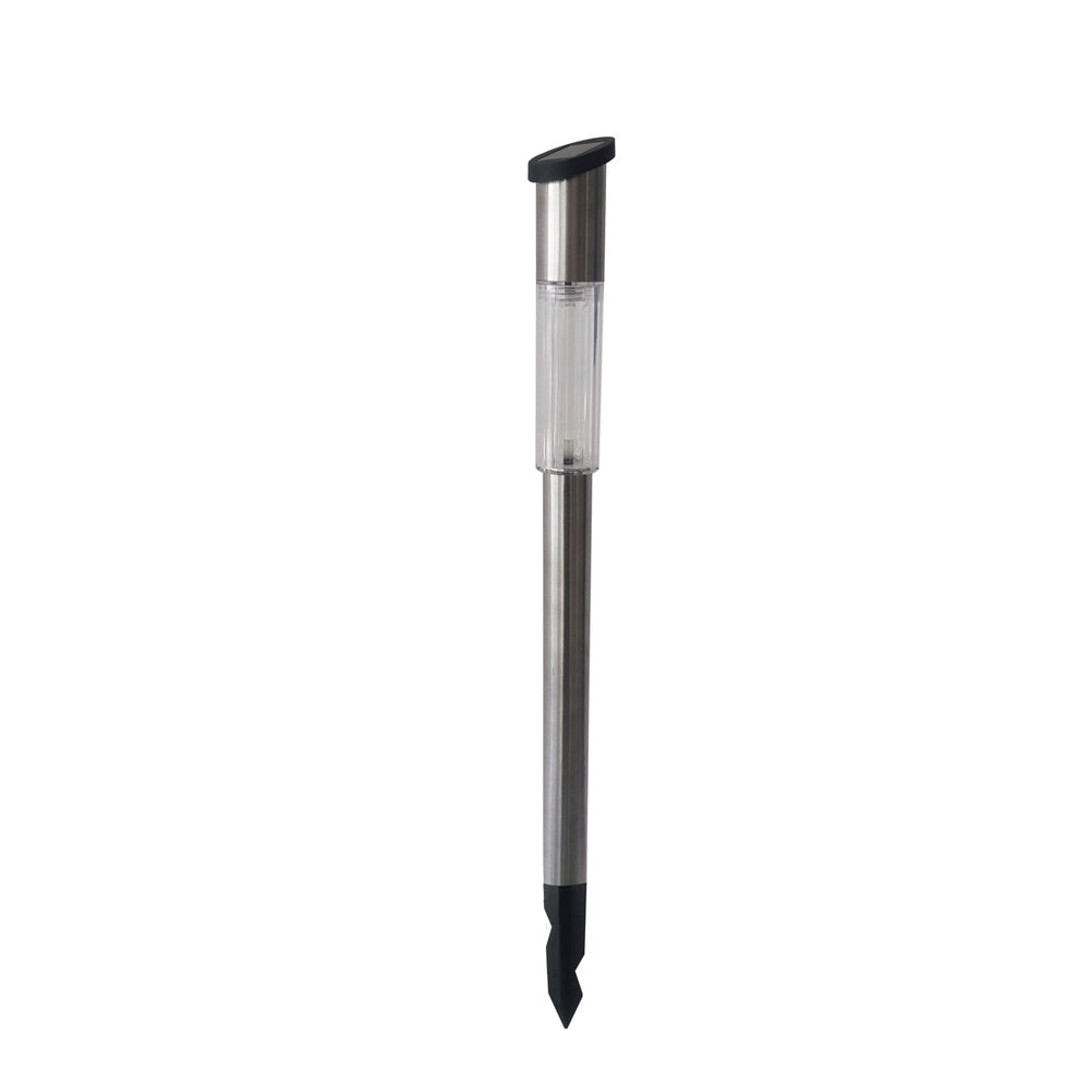 Erste LED-Solarleuchte Glow, chrom, 60 x 55 x 630 mm