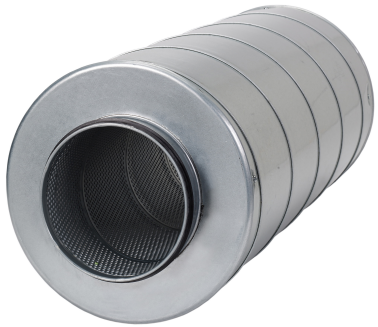 Systemair LDC 315-600 – Rohrschalldämpfer, Rohr 315 mm, Länge 600 mm