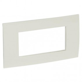 Legrand Vela Platte quadratisch weiß glänzend 4 Module 685642 Vela 685642