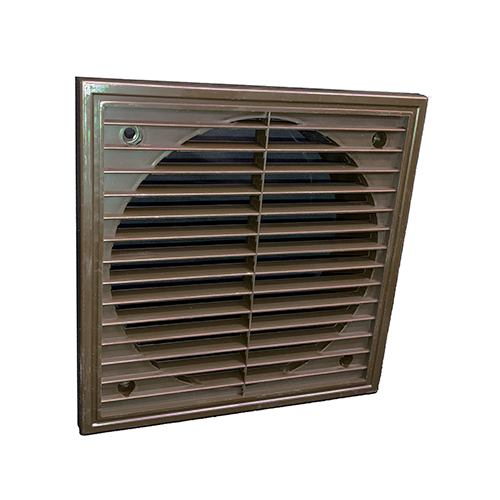 Soler & Palau LG 150 BR – Lüftungsgitter aus Kunststoff, braun, Rohr 150 mm