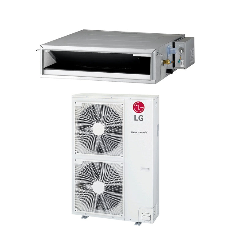 LG Monosplit-Klimagerät Kanalgerät hohe Pressung, Inverter – Außengerät, Innengerät 42000 BTU UM42F.N21+UUD1.U30