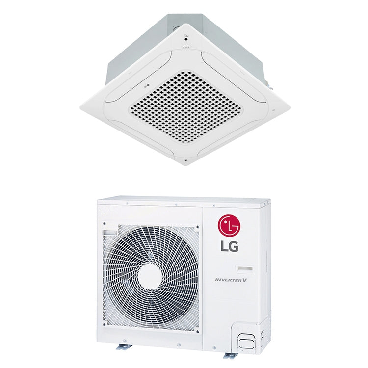 LG Monosplit-Klimagerät 4-Wege-Kassette, Inverter – Außengerät, Innengerät 30000 BTU UT30F.NB0+UUC1.U40