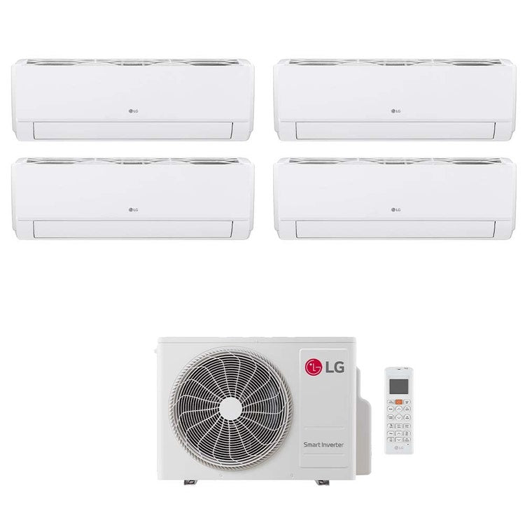 LG 4-fach-Split-Klimagerät DUALCOOL Libero Smart, Wandgerät, Inverter, WLAN, Weiß – Außengerät R32 7,9 kW, Innengeräte 7000+7000+9000+9000 BTU MU4R27.U24A0+MS[07|07]EZ.NSJ+EZ[09|09]CSN.CSJ1