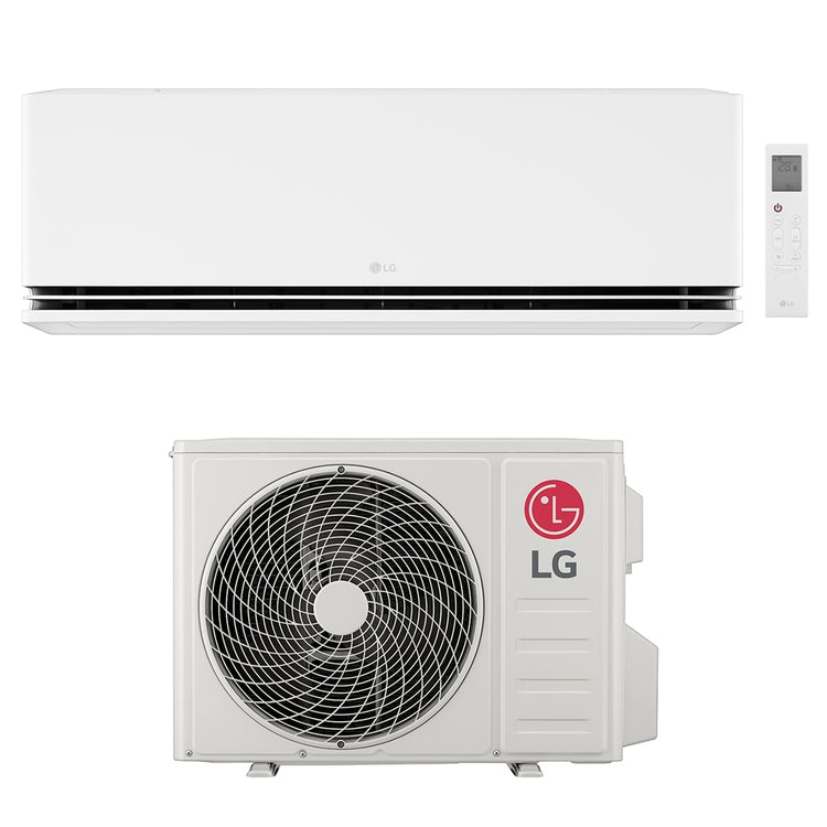 LG Monosplit-Klimagerät DUALCOOL Premium AI, Wandgerät, Inverter, WLAN – Außengerät 2,5 kW, Innengerät 9000 BTU H09S1PA.NS1+H09S1PA.U18