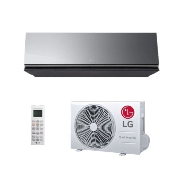 LG Artcool Mirror Al Air Monosplit-Klimaanlage 9000 BTU AA09SP.NS1 Inverter R-32 Wi-Fi A+++
