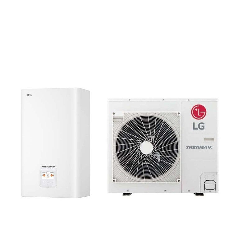 LG Einphasiges Hydroniksystem bestehend aus einer 7 kW Wärmepumpe und dem Innengerät Hydro Unit THERMA V HU071MR.U44+HN091MR.NK5