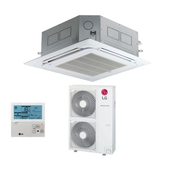 LG 4-Wege-Kassetten-Klimaanlage 36000 BTU UT36F Standard Inverter R-32 A++ UUD1.U30