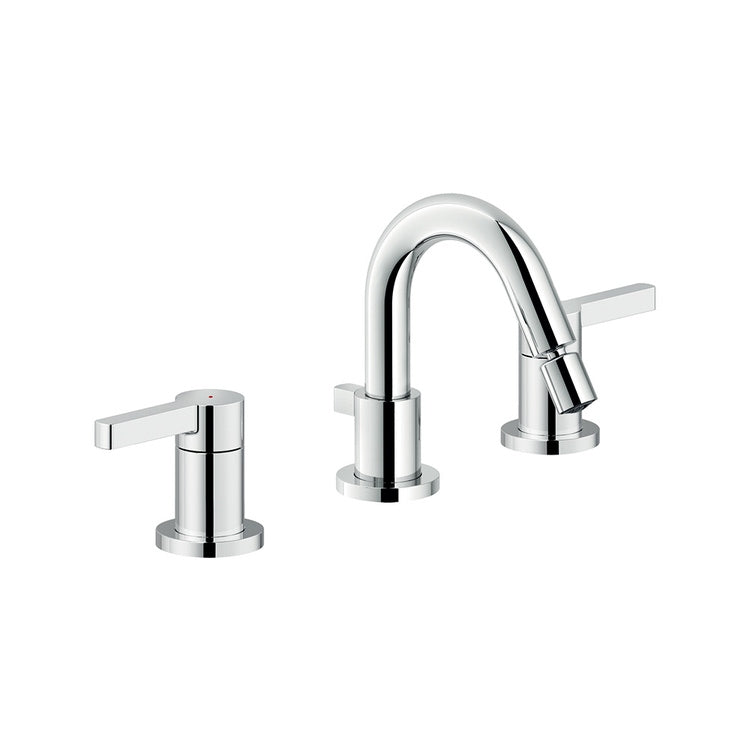 Nobili 3-Loch-Bidetarmatur, wandmontiert, mit Ablauf, Chromoberfläche LIRA LR116215/1T1CR