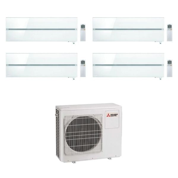 Mitsubishi Klimaanlage Kirigamine Style Serie LN Split 9000+9000+9000+12000+MXZ-4F72VF WLAN LN9-9-9-12