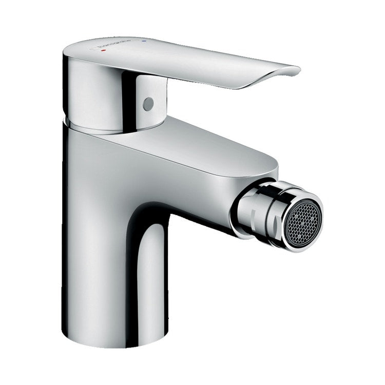 Hansgrohe Einhand-Bidetmischer, mit Ablaufgarnitur aus Messing, Chromoberfläche LOGIS E 71237000