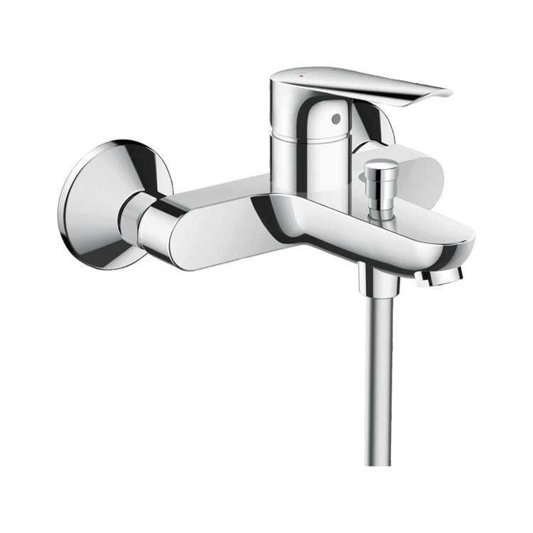 Hansgrohe Einhand-Wannenarmatur, außen, Chromoberfläche LOGIS E 71403000