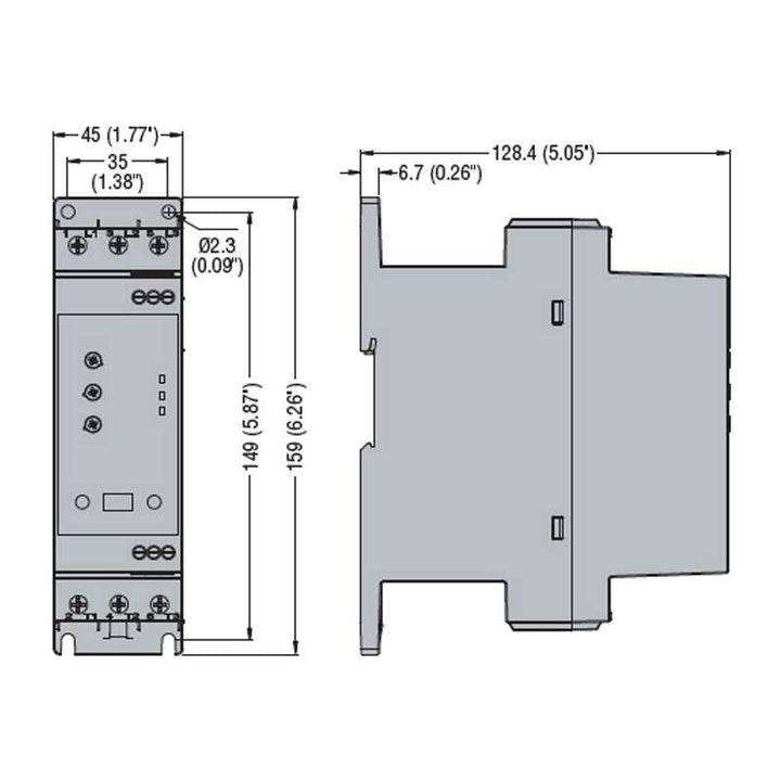 Lovato ADXNB04524 Sanftstarter mit Bypass-Relais 24 V