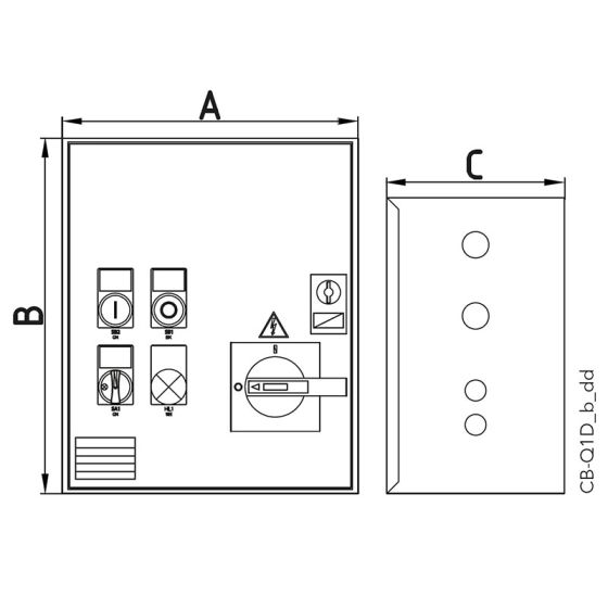 LOWARA Q1D/75 12-16A Schaltgeräte für trocke aufgestellte Pumpe oder Brunnenpumpe -Art.1086048100