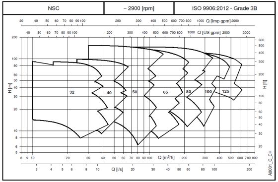  LOWARA NSCE 65-160/92/P25VCC4 Kreiselpumpen aus Grauguss nach EN 733 mit verlängerter Welle -Art. 101840670