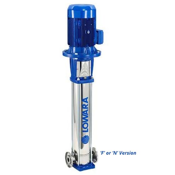 LOWARA 5SV09F015T/D MULTISTAGE PUMP  Mehrstufige vertikale Edelstahl Pumpe mit Drehstrommotor -Art. 1016LC861