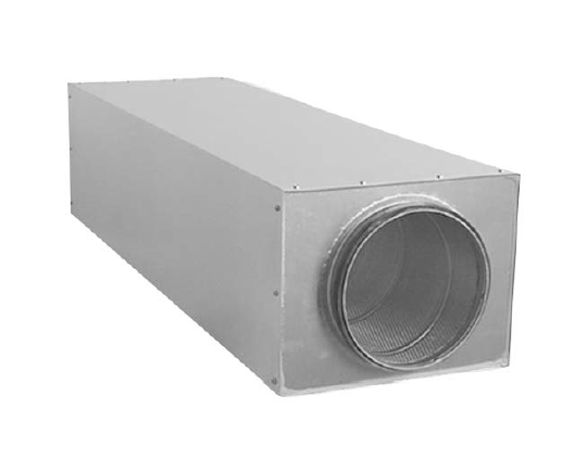 Lindab LRCB-100-1000 – Schalldämpfer, Rohr 100 mm, Länge 1000 mm