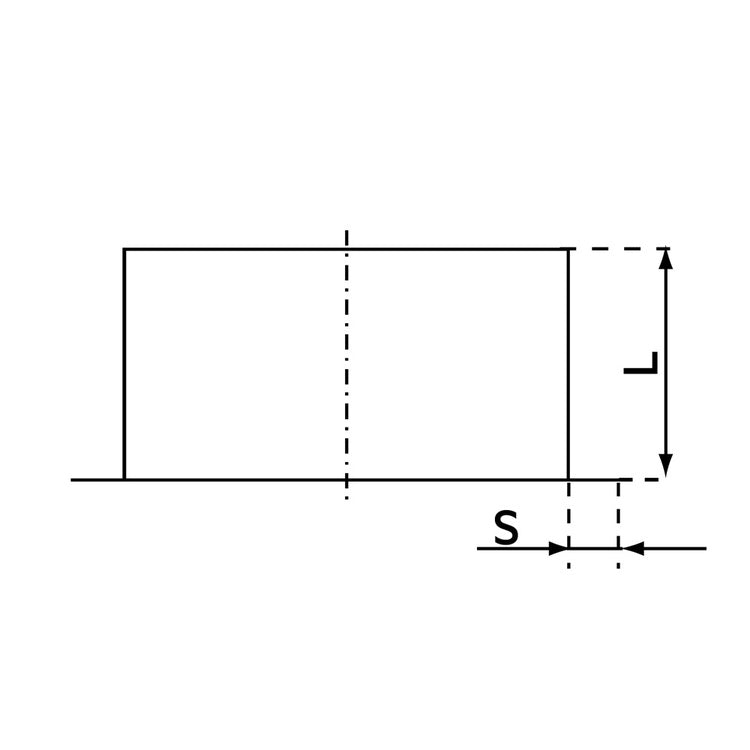 Irsap Manchon marqué en tôle d'acier DN125 et Ø 124 mm DLZMAC012500
