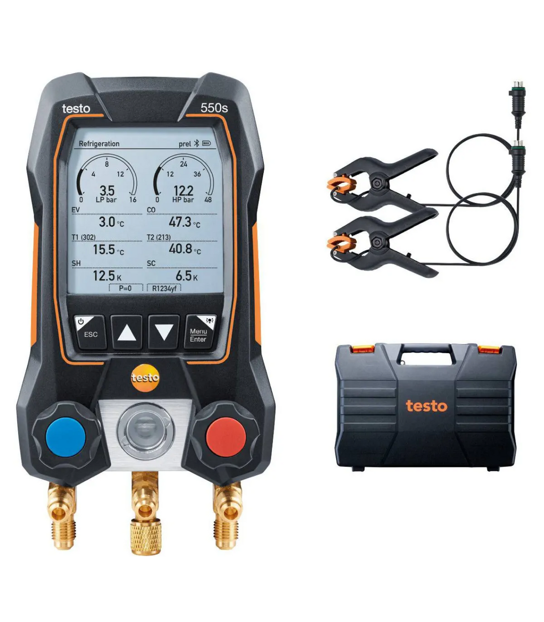 Elektronisches Manometer testo 2 voies 550S