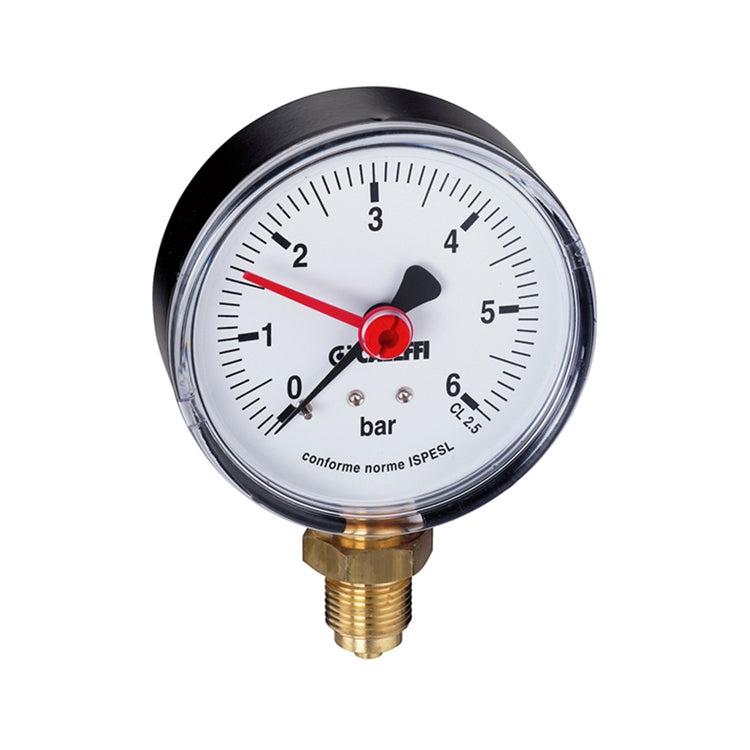Caleffi Manometer 0-6 bar, mit Anschluss 3/8”, radial, Ø 80 557706