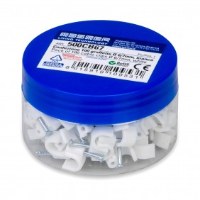 Master 500CB67 Nagelschelle 6/7 mm weiß