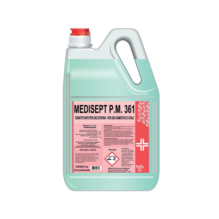 Tecnogas Desinfektionsmittel für den äußerlichen, häuslichen und zivilen Gebrauch, 5-kg-Packung mit Dosierer MEDIASEPT 12005
