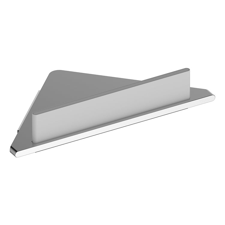Keuco Eckablage für Dusche, eloxiertes Aluminium Silber und Wischer inklusive, Weiß 11557170100