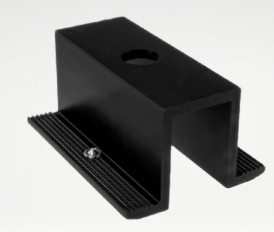 Z-ECO Middle Clamp with Grounding Pins Black ZE-4-2-1002B
