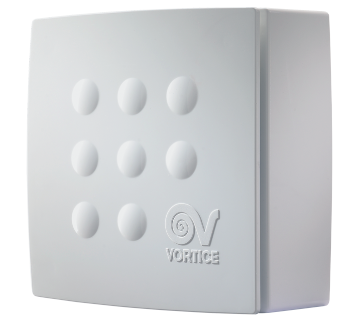 Vortice Quadro Micro 100 ES – Radialventilator, Ø 100 mm, 90 m³/h