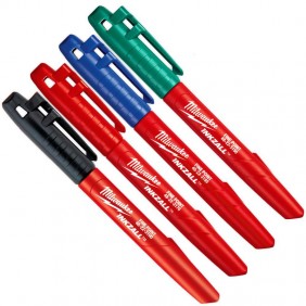Milwaukee 48223106 Marker-Set Schwarz Rot Grün Blau