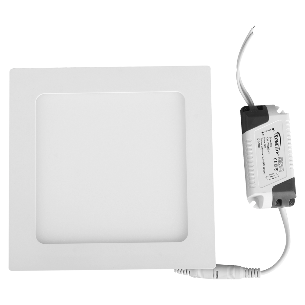 Novelite LED-Panel quadratisch, weiß, 6 W, 2700 K, IP40