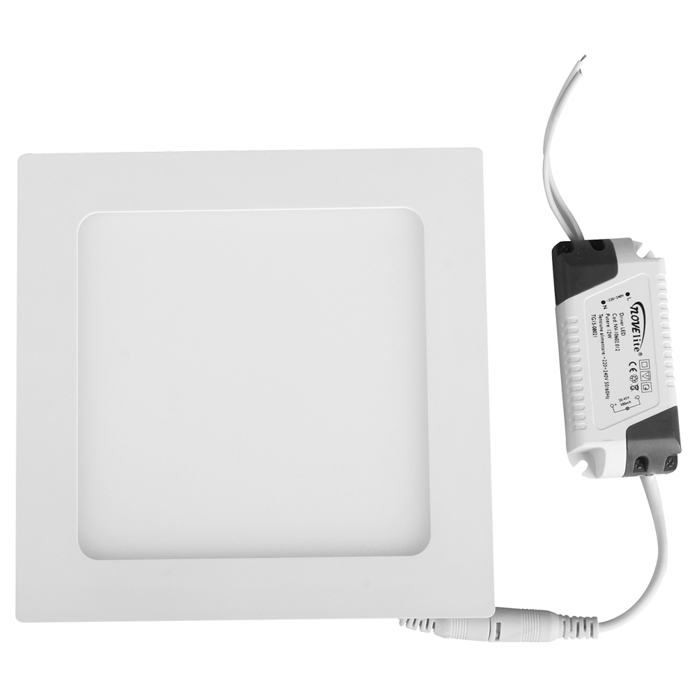 Novelite LED-Einbaupanel quadratisch, weiß, 20 W, 6400 K, IP40