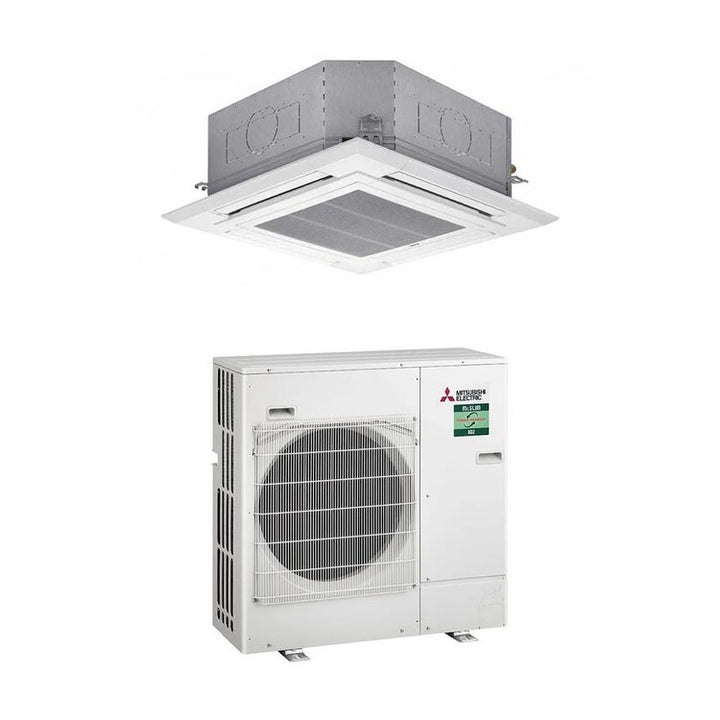 Mitsubishi Monosplit-Klimagerät PLA-M 4-Wege-Kassette, Inverter – Außengerät 7,1 kW, Innengerät 24000 BTU PUZ-ZM71VHA2+PLA-M71EA2