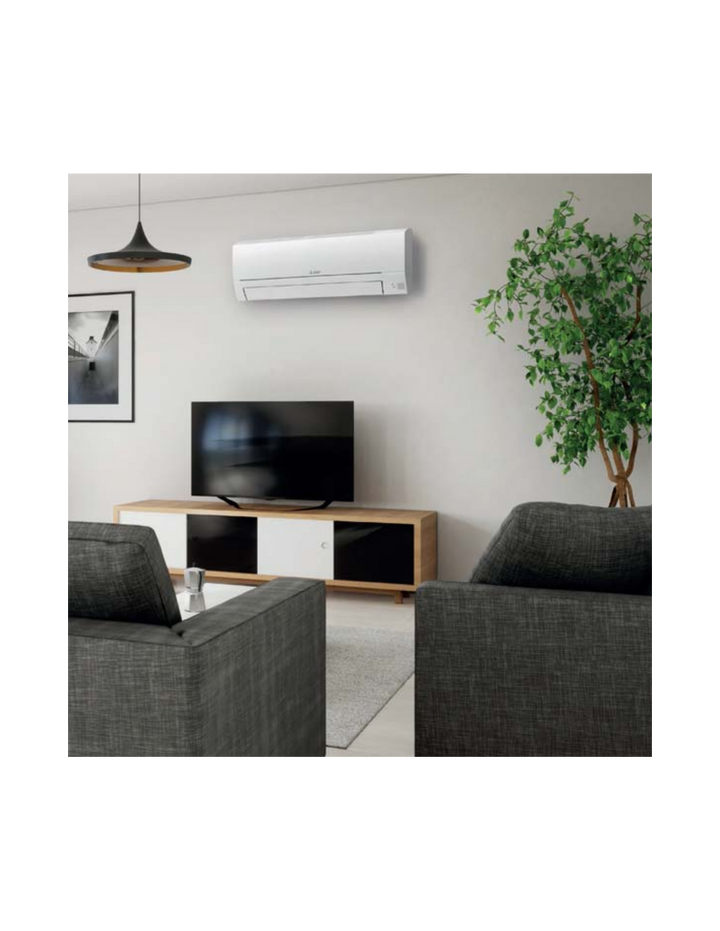 Mitsubishi Electric Climatizzatore Condizionatore Inverter Classe A++ Btu 9000 MSZ-HR25VF Gas R32 KIT-HR25-9000-MONO