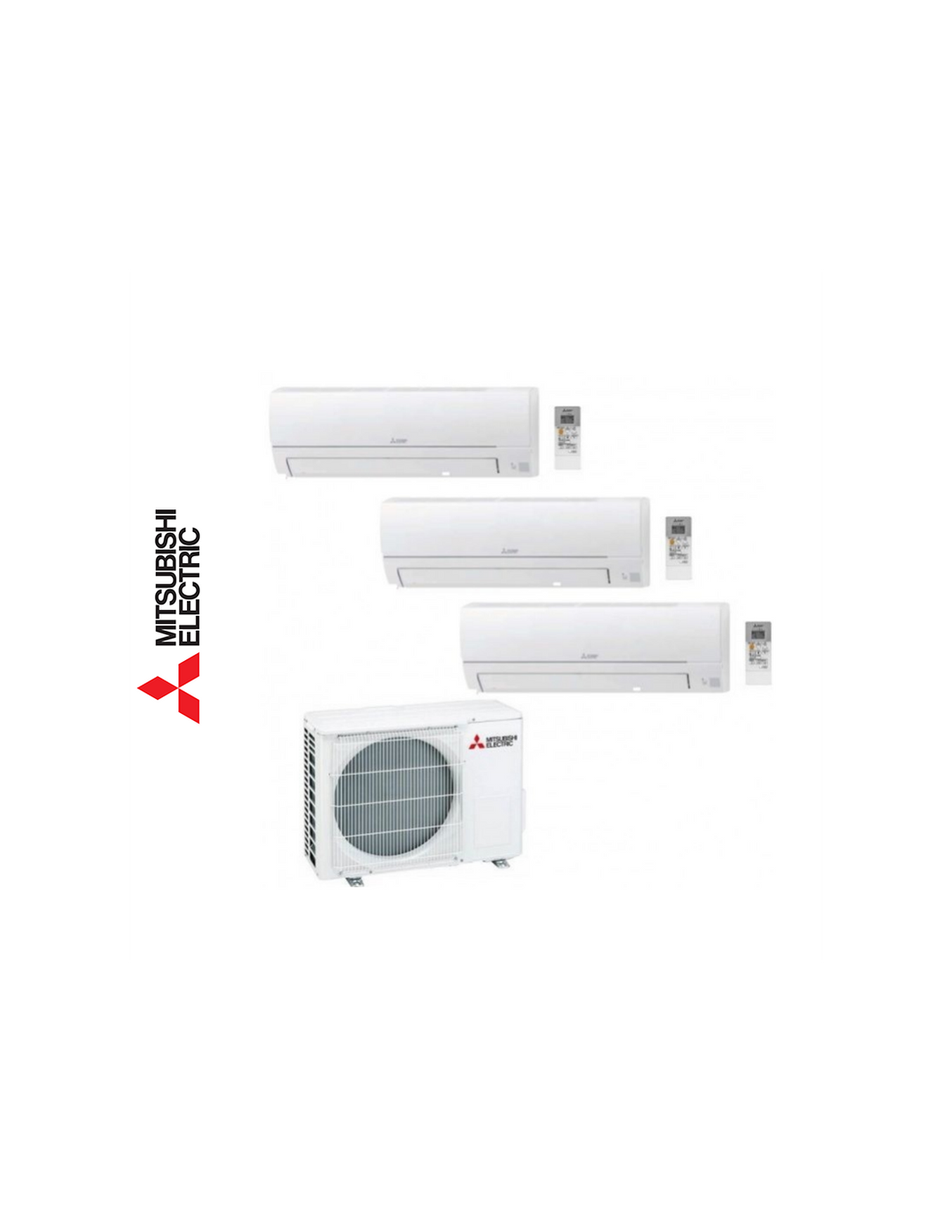 MITSUBISHI ELECTRIC Climatizzatore Trial Split 9000+9000+9000 BTU A++ MXZ-3HA50VF R32 Linea Smart KIT-3HA50-999