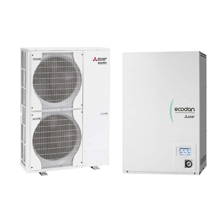 Mitsubishi Hydronisches System bestehend aus Inverter-Wärmepumpe Ecodan 22 kW dreiphasig mit reversiblem Hydrobox Large LARGE SPLIT PUHZ-SW160YKA+ERSE-MEE