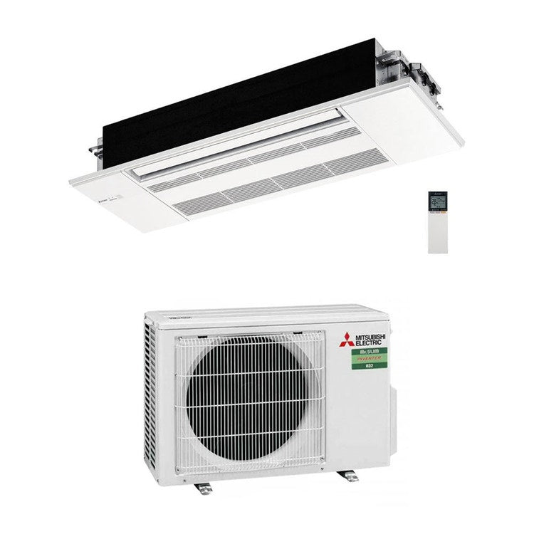 Mitsubishi Monosplit-Klimagerät MLZ-KP 1-Wege-Kassette, Inverter – Außengerät 2,5 kW, Innengerät 9000 BTU SUZ-M25VA+MLZ-KP25VG
