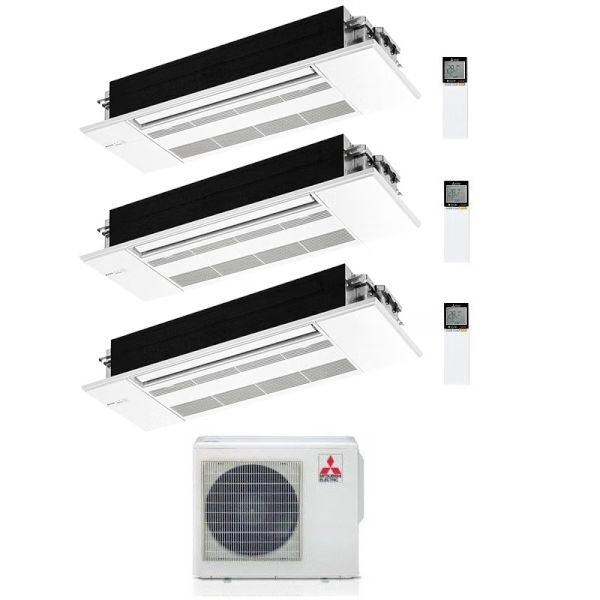 Mitsubishi Klimagerät Kassette 1 VIA MLZ-KP Trialsplit 9000+9000+12000+MXZ-3F54VF Inverter R-32 MXZ-3F54VF4