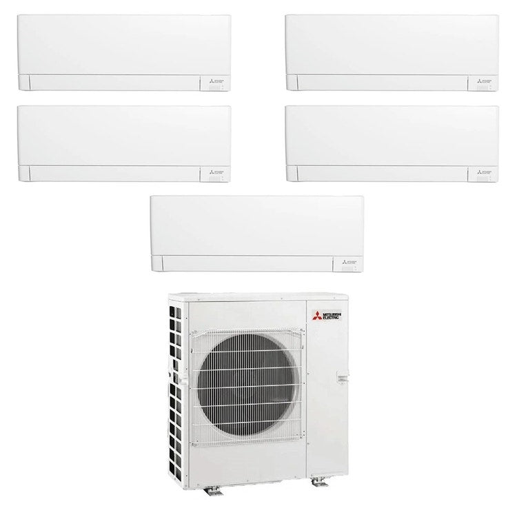 Mitsubishi 5-fach-Split-Klimagerät MSZ-AY, Wandgerät, Inverter, WLAN, Weiß – Außengerät R32 12 kW, Innengeräte 7000+7000+7000+18000+18000 BTU MXZ-6F120VF+MSZ-AY[20|20|20|50|50]VGKP